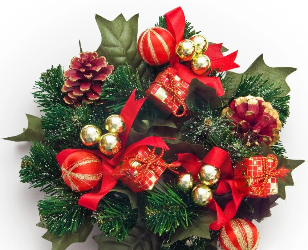 Christmas red and green arrangement