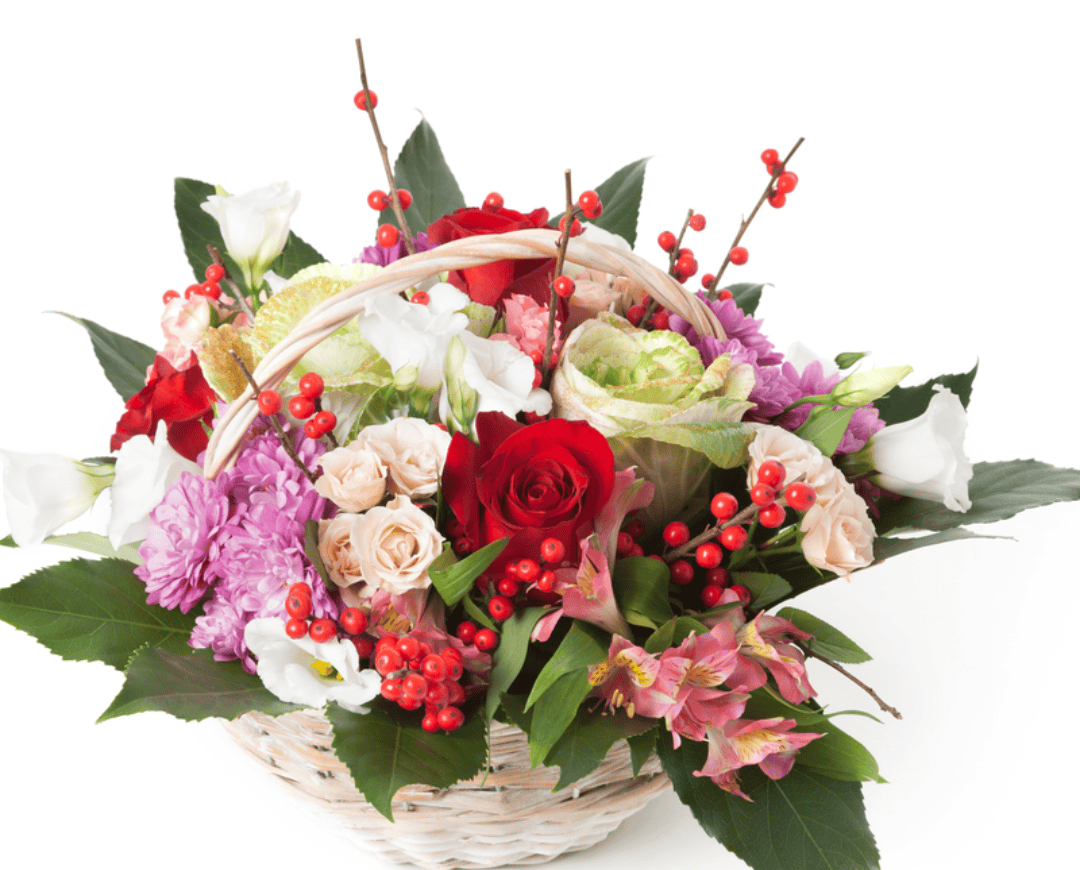 Basket of Mixed Flowers in Red, White and Purple TonesItalian Flora presents the Basket of Mixed Flowers in Red, White and Purple Tones—a vibrant and elegant floral arrangement designed to elevate any occasion with style and charm. This basket features a harmonious blend of fresh seasonal flowers in captivating shades of red, white, and purple, beautifully arranged with decorative greenery. Each color brings its own meaning: red conveys love and passion, white represents purity and sincerity, while purple adds a touch of refinement and admiration. Together, they create a balanced composition perfect for celebrations, special events, or simply to bring joy to someone’s day. Why Choose the Basket of Mixed Flowers in Red, White and Purple? Handcrafted with fresh seasonal blooms in elegant tones Arranged in a stylish basket with rich decorative foliage Perfect for birthdays, anniversaries, receptions, or thank-you gifts Symbolizes a mix of love, grace, and admiration Prepared by expert local florists and delivered fresh worldwide This arrangement is ideal for: Celebrating a joyful occasion with elegance Sending warm wishes or congratulations Adding a vibrant centerpiece to any special event Haring beauty and emotions with those near or far A Colorful and Memorable Floral Gift