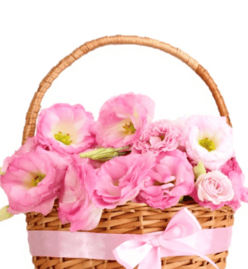 Pink basket for Baby Girl
